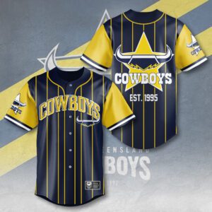 North Queensland Cowboys Baseball Jersey