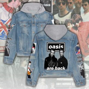 Oasis Band Women's Denim Hood Jacket GDN110