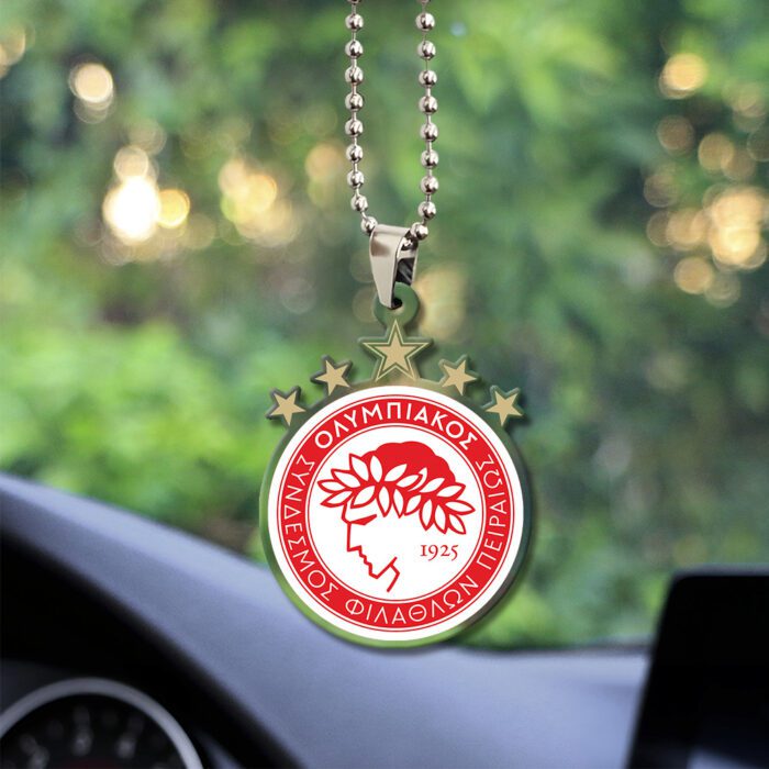 Olympiakos F.C. Custom Shape Clear 2-sided Acrylic Car Ornament GOM1203