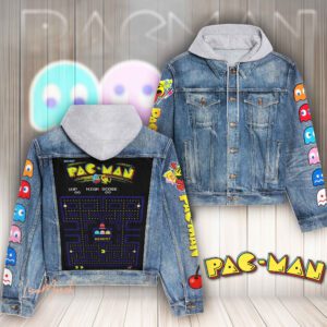 Pac-Man Hooded Denim Jacket LDN1104