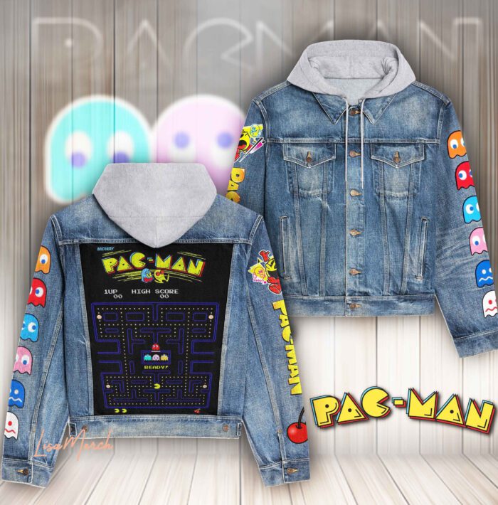 Pac-Man Hooded Denim Jacket LDN1104