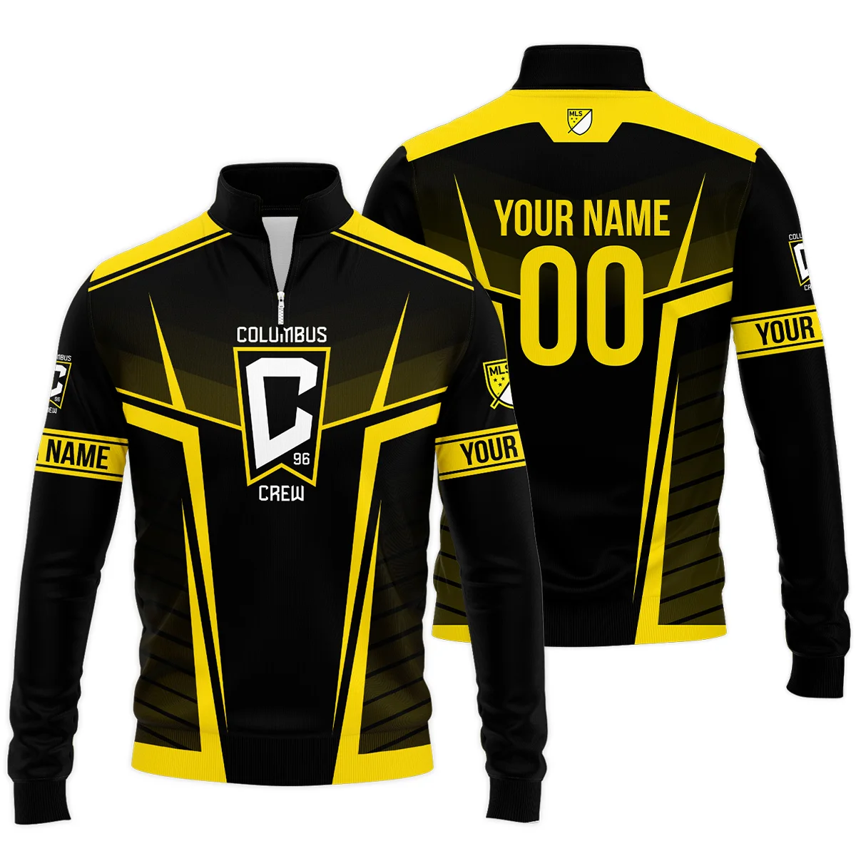 Personalized Columbus Crew MLS Quarter Zip Jacket LQZ1175