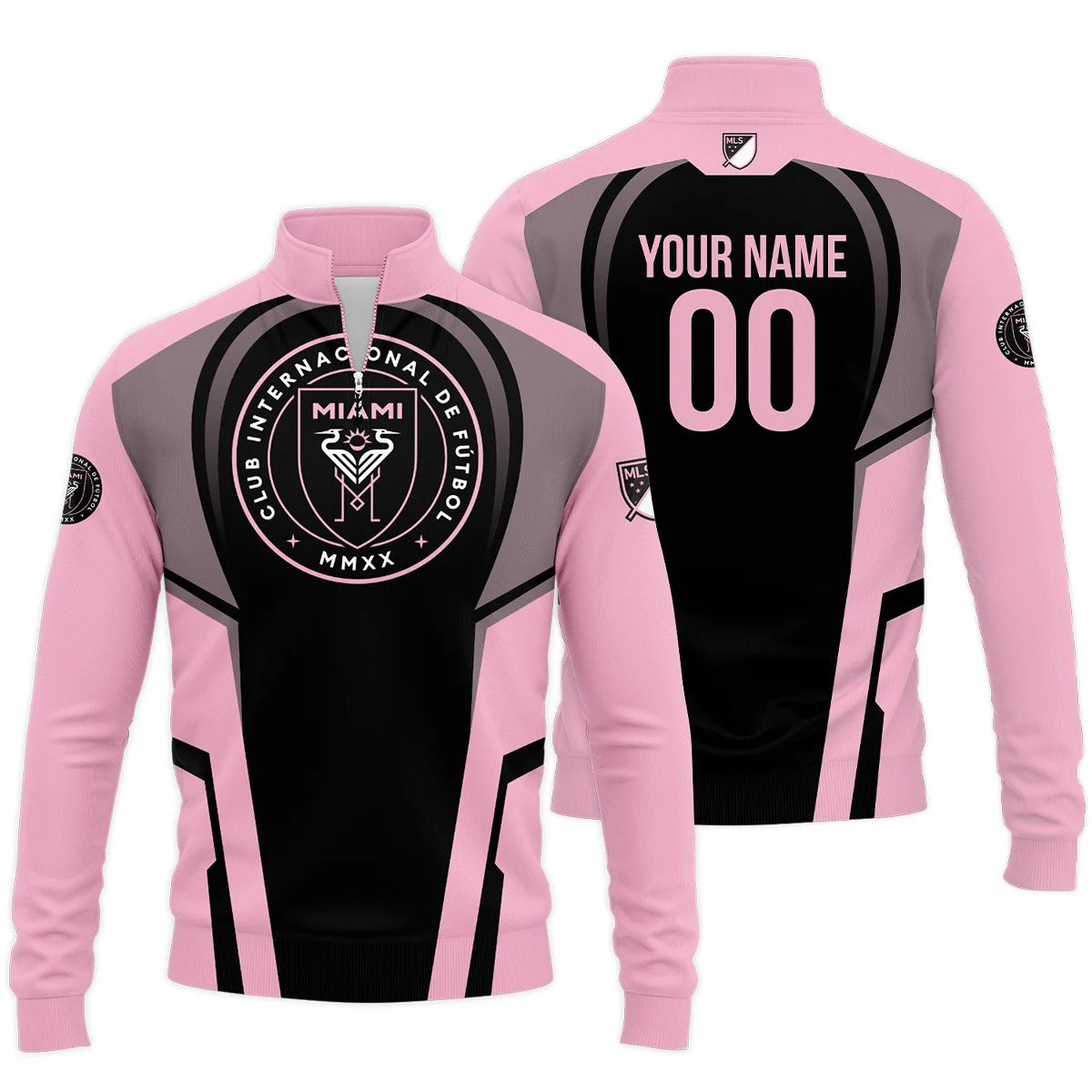 Personalized Inter Miami MLS Quarter Zip Jacket LQZ1165