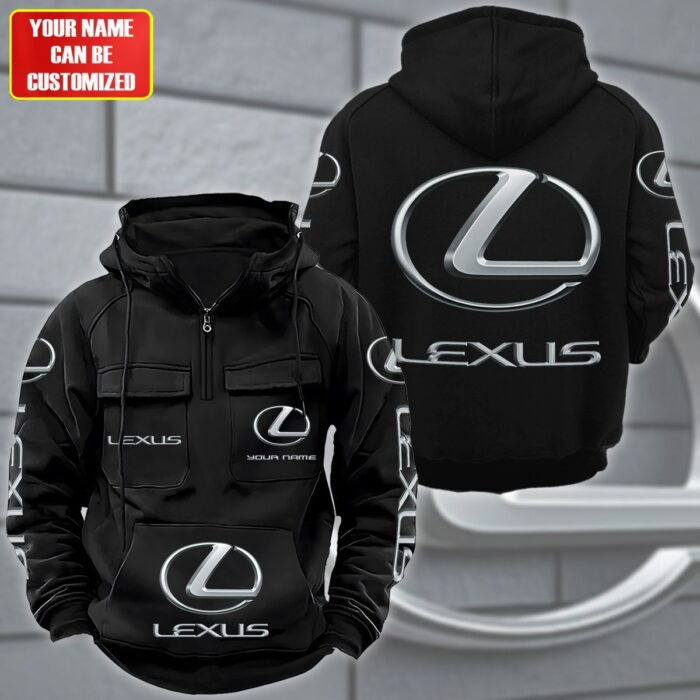 Personalized Lexus Quarter Zip Hoodie Retro Hoodie