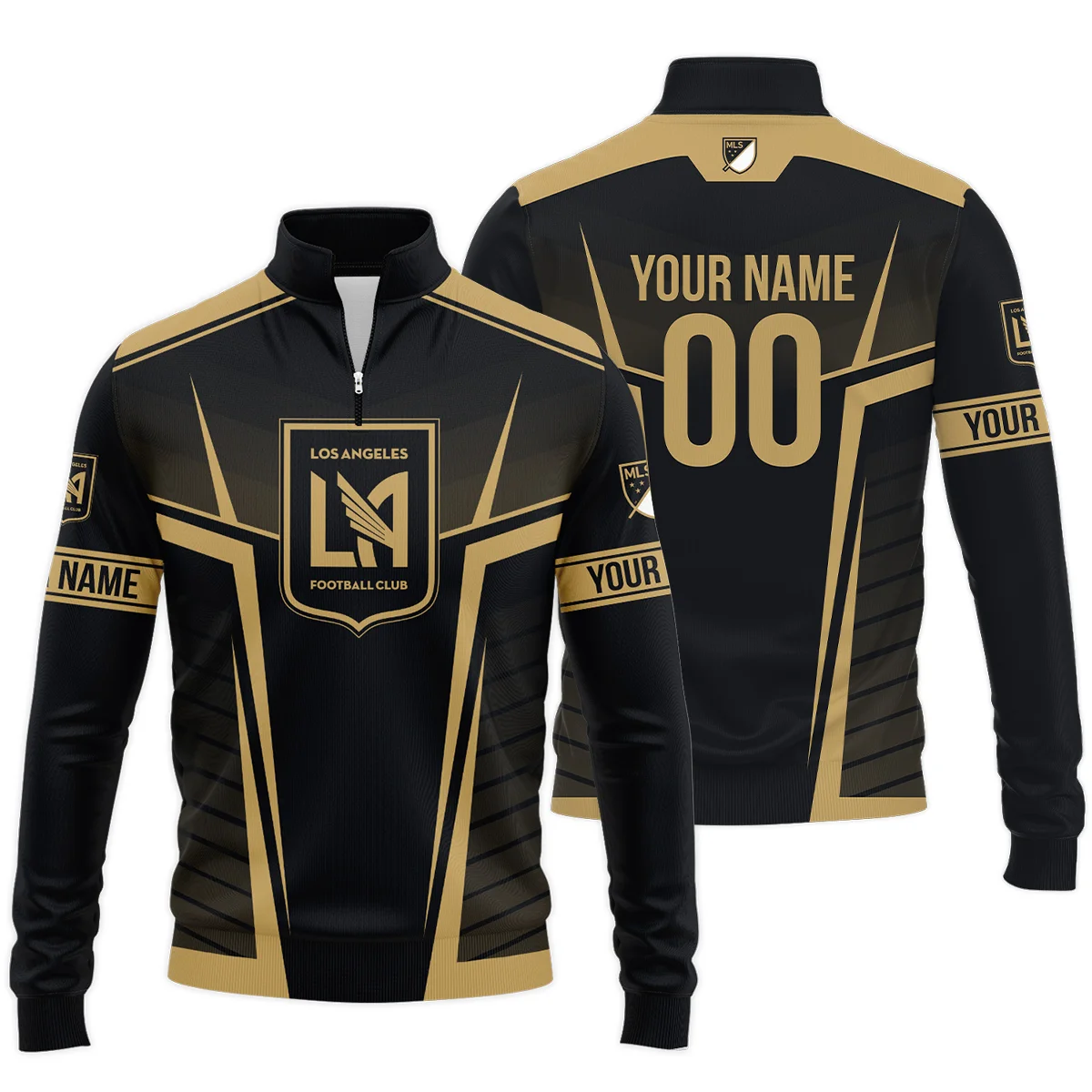 Personalized Los Angeles FC MLS Quarter Zip Jacket LQZ1170