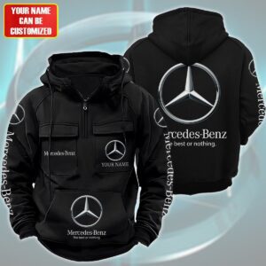 Personalized Mercedes-Benz Quarter Zip Hoodie Retro Hoodie