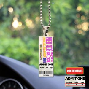 Personalized NKOTB Custom Shape 2-sided Acrylic Car Ornament GOM1214