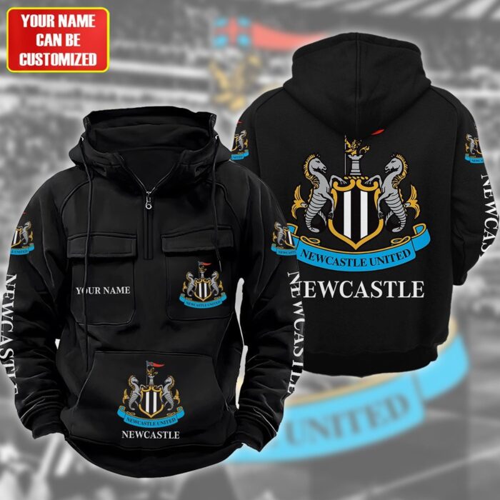 Personalized Newcastle Quarter Zip Hoodie Retro Hoodie