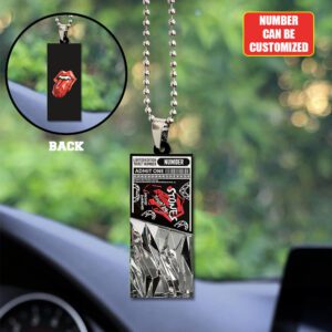 Personalized The Rolling Stones Custom Shape 2-sided Acrylic Car Ornament GOM1118