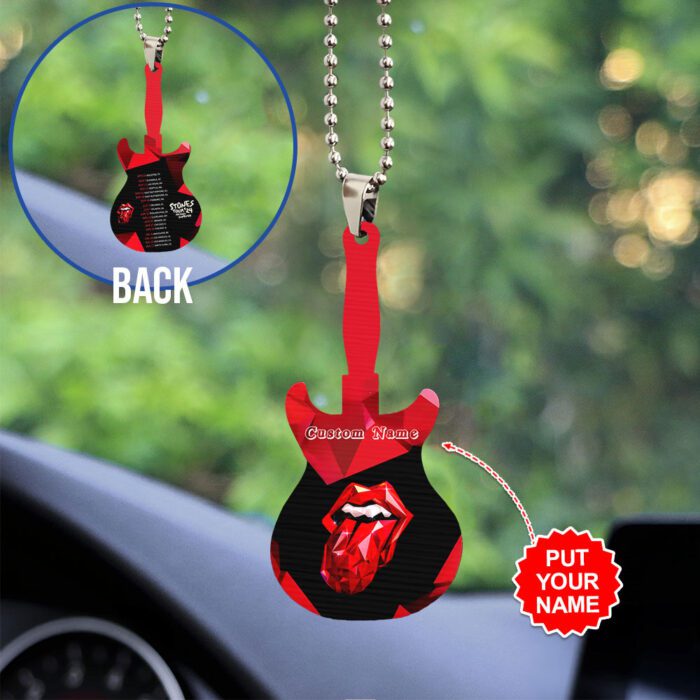 Personalized The Rolling Stones Custom Shape 2-sided Acrylic Car Ornament GOM1241