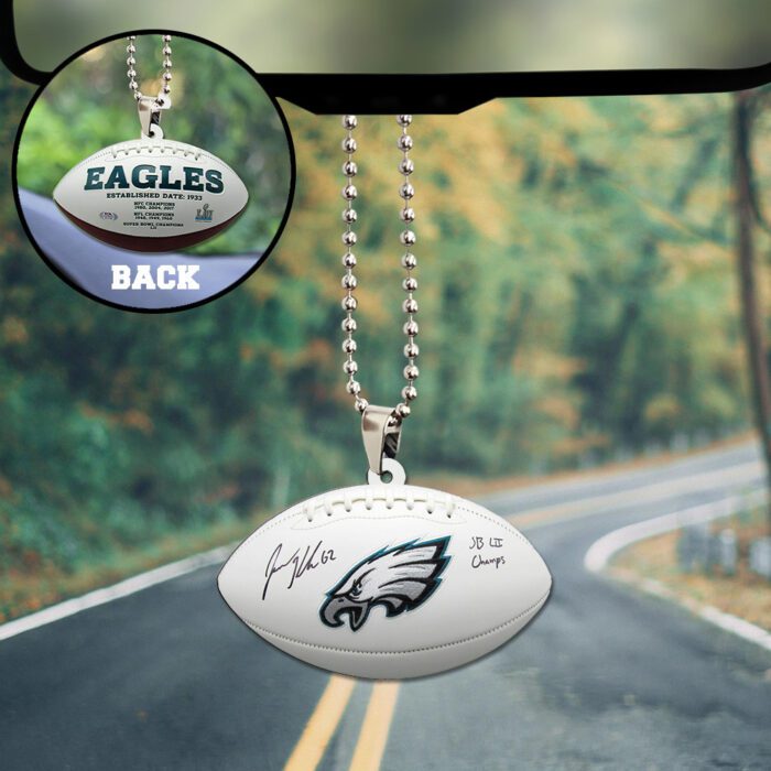 Philadelphia Eagles Custom Shape 2-sided Acrylic Car Ornament GOM1352