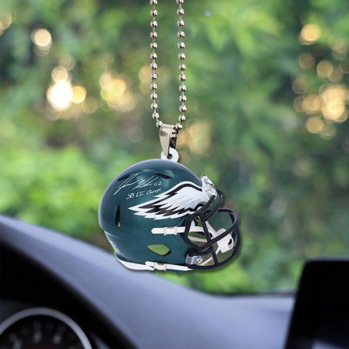 Philadelphia Eagles Custom Shape 2-sided Acrylic Car Ornament GOM1355