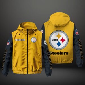 Pittsburgh Steelers NFL Personalized Windbreaker Outdoor Jacket WBJ3058