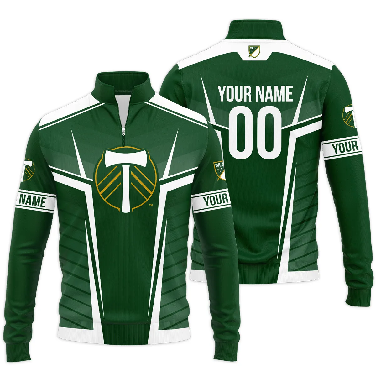 Portland Timbers MLS Quarter Zip Jacket LQZ1076