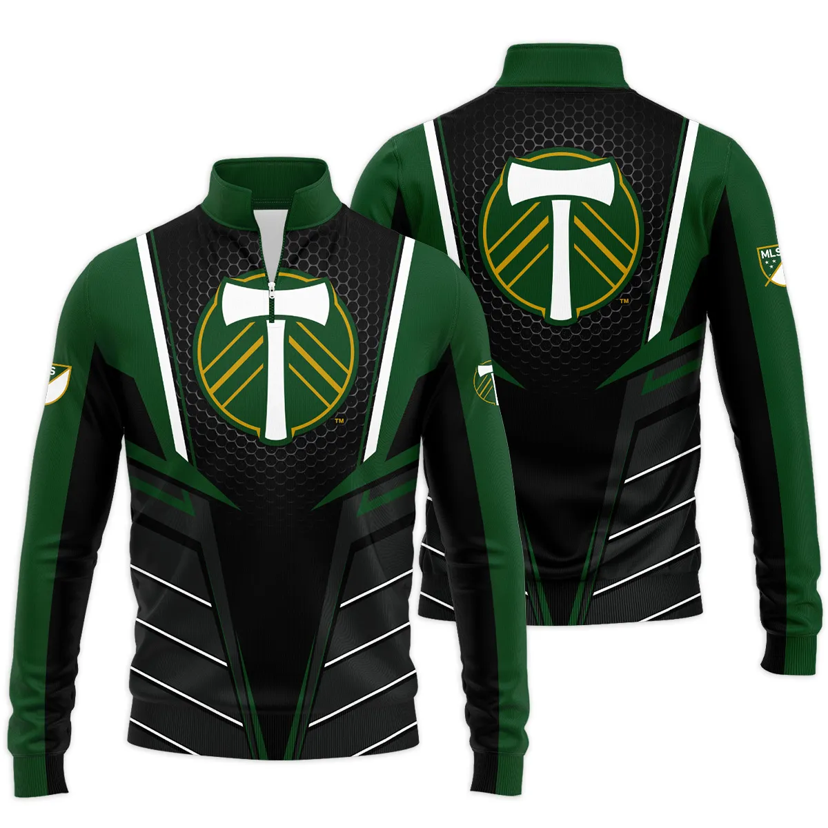 Portland Timbers MLS Quarter Zip Jacket LQZ1089