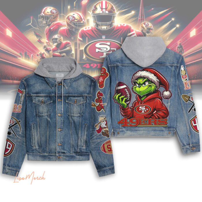 San Francisco 49ers Hooded Denim Jacket LDN1128