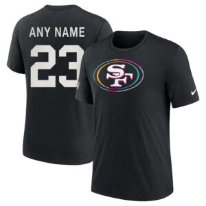 San Francisco 49ers Personalized NFL Crucial Catch Intercept Cancer 2024 Performance Unisex Shirt