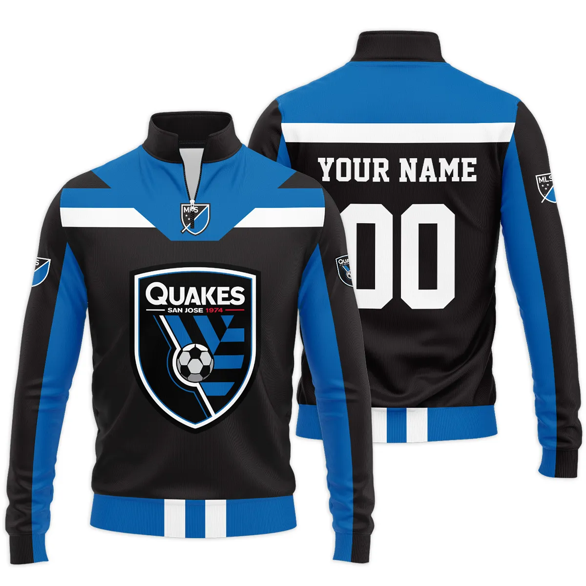 San Jose Earthquakes MLS Quarter Zip Jacket LQZ1027