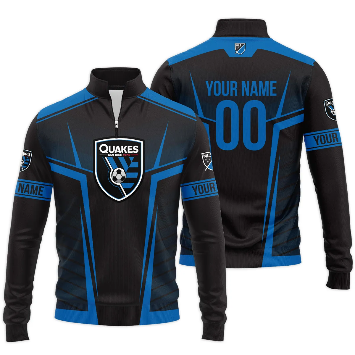 San Jose Earthquakes MLS Quarter Zip Jacket LQZ1066