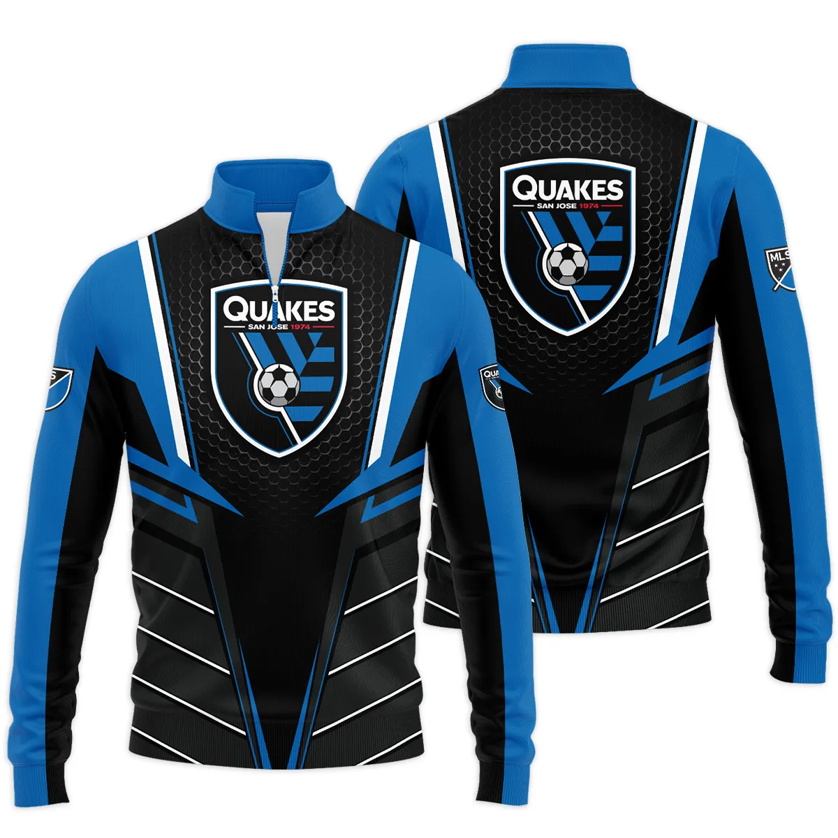 San Jose Earthquakes MLS Quarter Zip Jacket LQZ1085