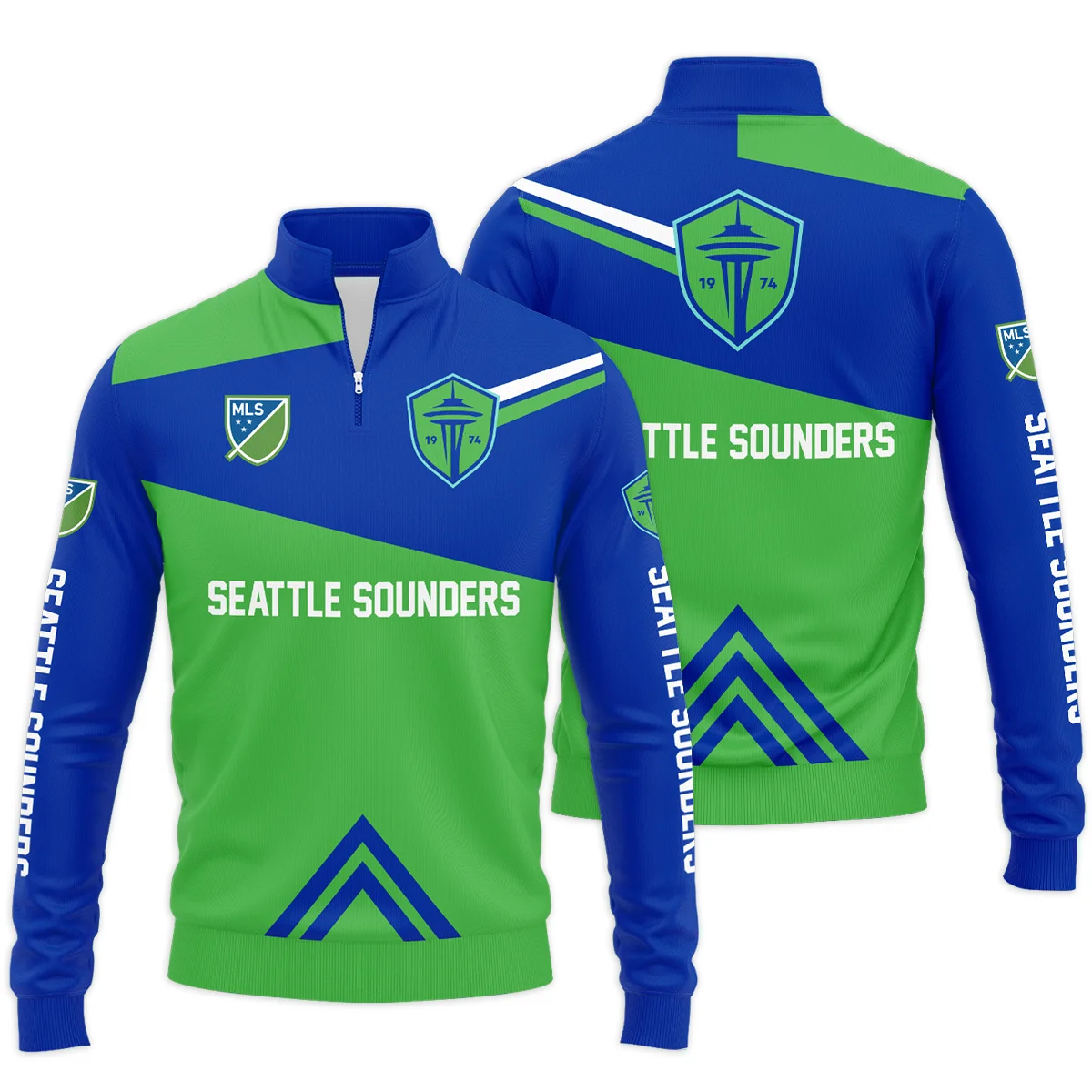 Seattle Sounders MLS Quarter Zip Jacket LQZ1106