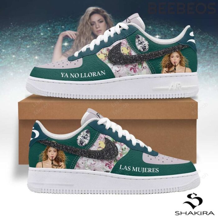 Shakira Green Air Force 1 Shoes AF1 Limited Sneakers