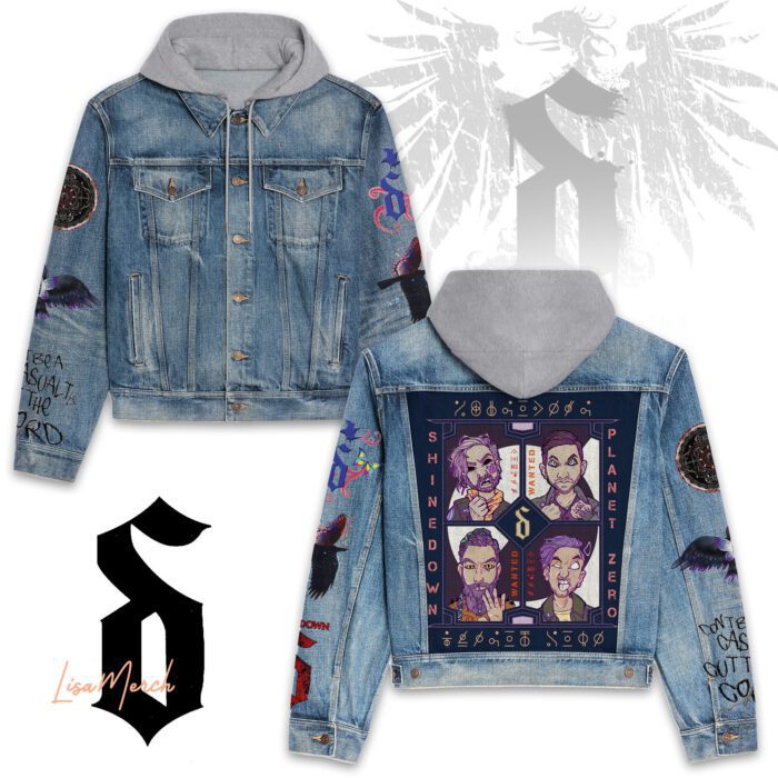 Shinedown Hooded Denim Jacket LDN1129