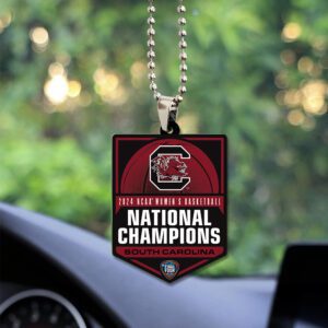 South Carolina Gamecocks Women's Basketball Custom Shape 2-sided Acrylic Car Ornament GOM1314