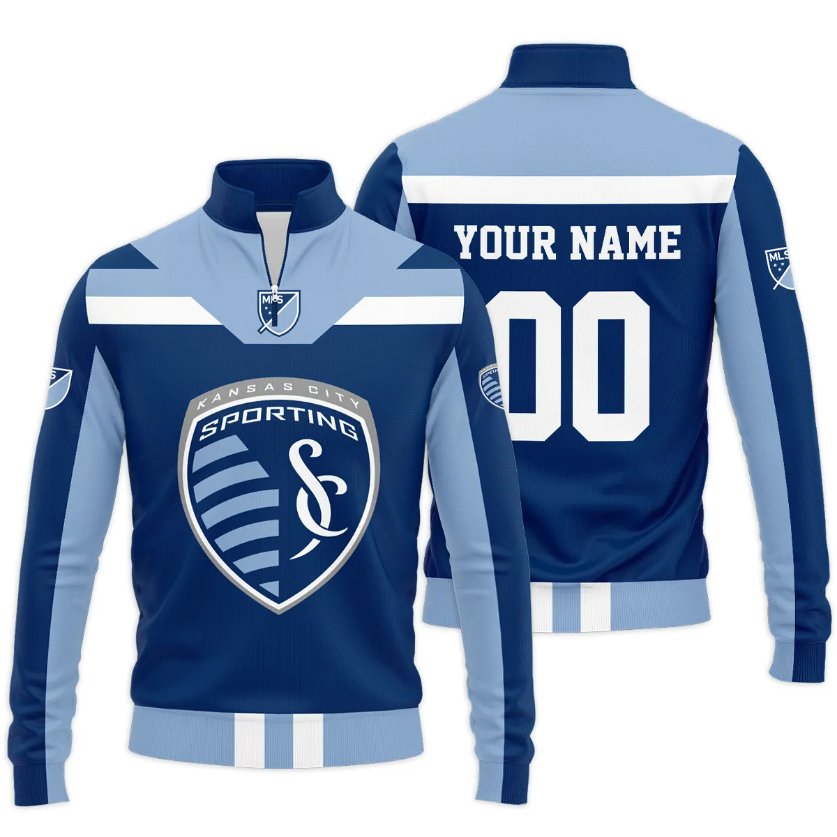 Sporting Kansas City MLS Quarter Zip Jacket LQZ1030