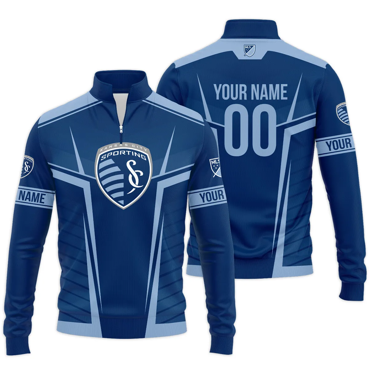 Sporting Kansas City MLS Quarter Zip Jacket LQZ1072