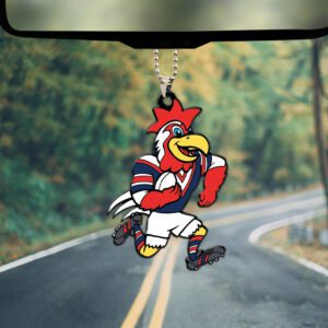 Sydney Roosters Custom Shape 2-sided Acrylic Car Ornament GOM1015