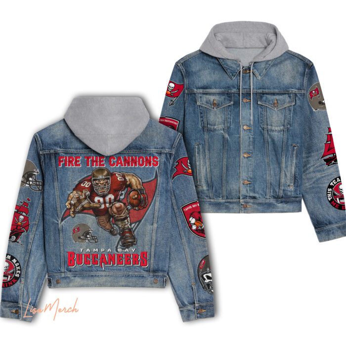 Tampa Bay Buccaneers Hooded Denim Jacket LDN1137