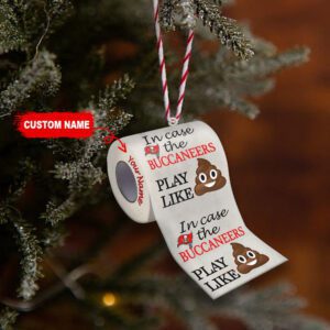 Tampa Bay Buccaneers In Case NFL Teams Play Like Shit Super Bowl Gag Gift Personalized Ornament WOM1203