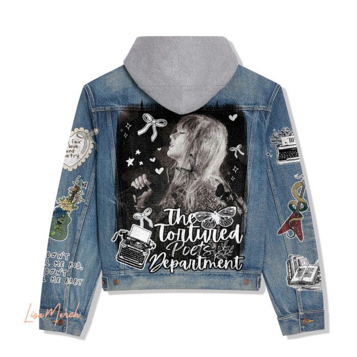 Taylor Swift Hooded Denim Jacket LDN1151