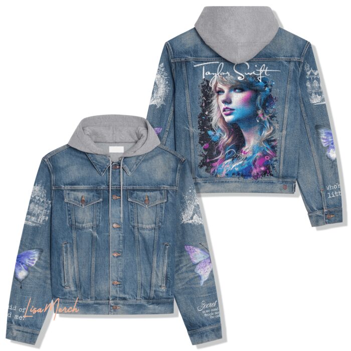 Taylor Swift Hooded Denim Jacket LDN1157