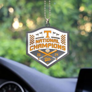 Tennessee Volunteers Baseball Custom Shape 2-sided Acrylic Car Ornament GOM1177