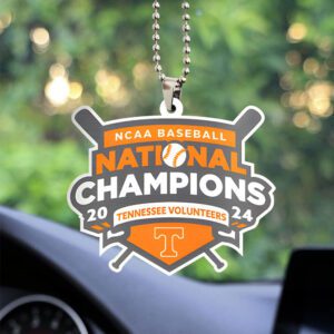 Tennessee Volunteers Baseball Custom Shape 2-sided Acrylic Car Ornament GOM1183