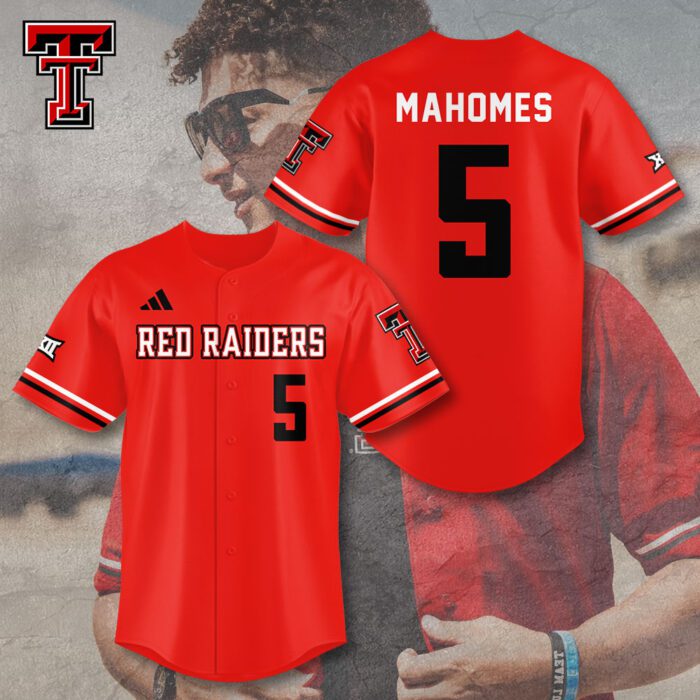 Texas Tech Red Raiders football x Patrick Mahomes Baseball Jersey