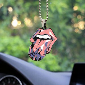 The Rolling Stones Custom Shape 2-sided Acrylic Car Ornament GOM1259