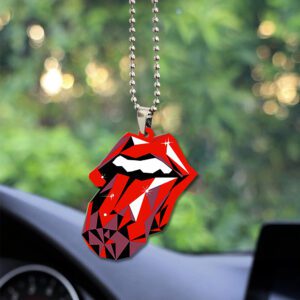 The Rolling Stones Custom Shape 2-sided Acrylic Car Ornament GOM1267