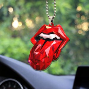 The Rolling Stones Custom Shape 2-sided Acrylic Car Ornament GOM1415