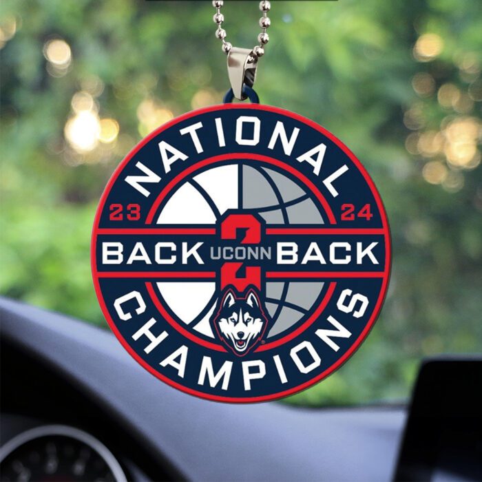 UConn Huskies Men's Basketball Custom Shape 2-sided Acrylic Car Ornament GOM1302