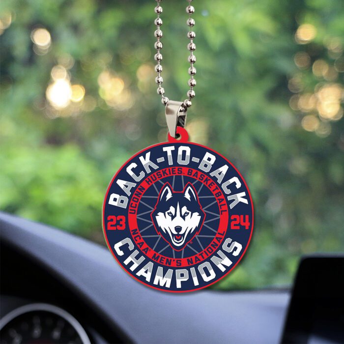 UConn Huskies Men's Basketball Custom Shape 2-sided Acrylic Car Ornament GOM1309