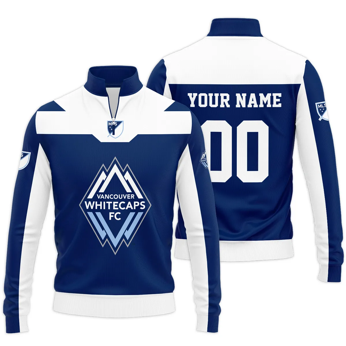 Vancouver Whitecaps MLS Quarter Zip Jacket LQZ1039