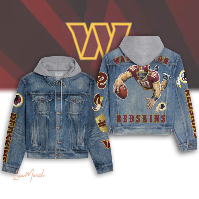 Washington Commanders Hooded Denim Jacket LDN1173