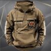 Washington Commanders Personalized NFL Vintage Hoodie Quarter Zip Retro Hoodie WRH1062