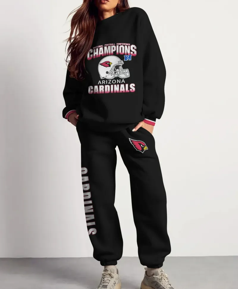 Arizona Cardinals Sweatsuit Combo 3D Sweatshirt and Sweatpants CSP1864