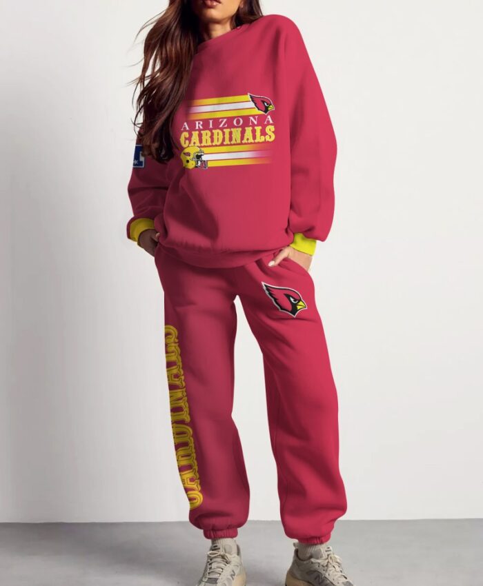 Arizona Cardinals Sweatsuit Combo 3D Sweatshirt and Sweatpants CSP1870