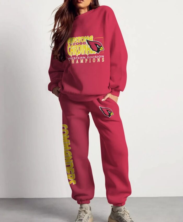 Arizona Cardinals Sweatsuit Combo 3D Sweatshirt and Sweatpants CSP1891