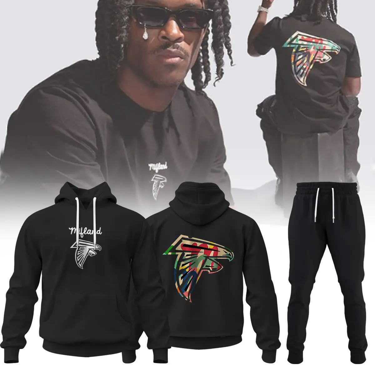 Atlanta Falcons x Mifland Hoodie Joggers Set WBH5085